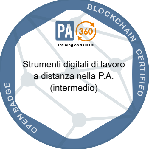 Strumenti digitali di lavoro a distanza nella P.A. (intermedio)